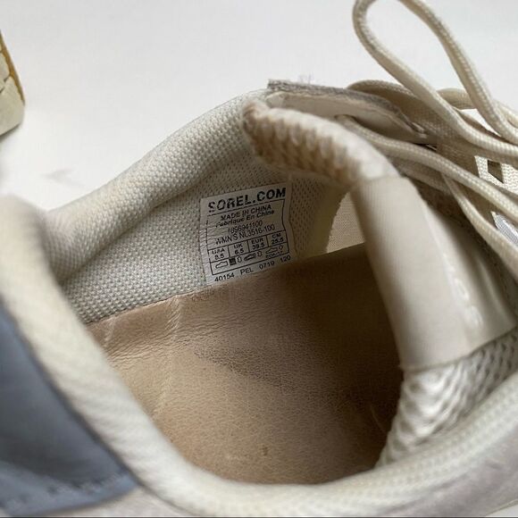 Sorel Kinetic Lace Sneaker White 8.5 Impact Tennis Shoes - Picture 6 of 8